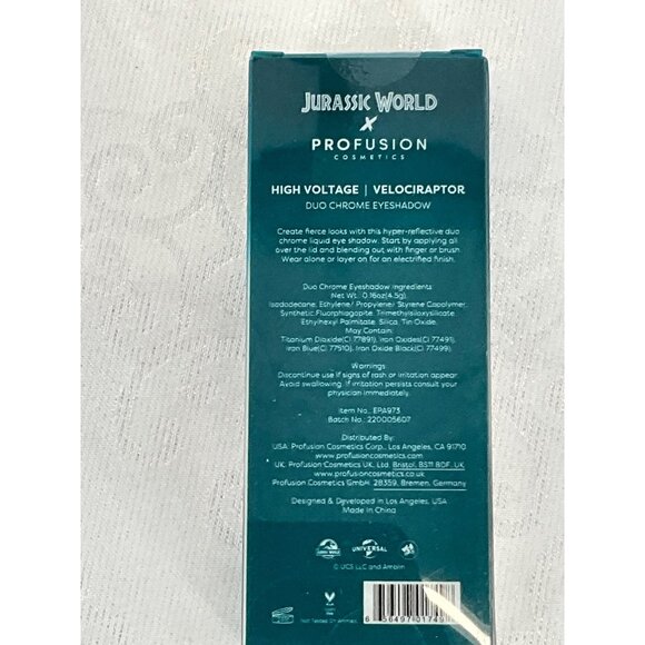 Jurassic World X Profusion Duo Chrome Eyeshadow Set 3  High Voltage Collection - Picture 5 of 7